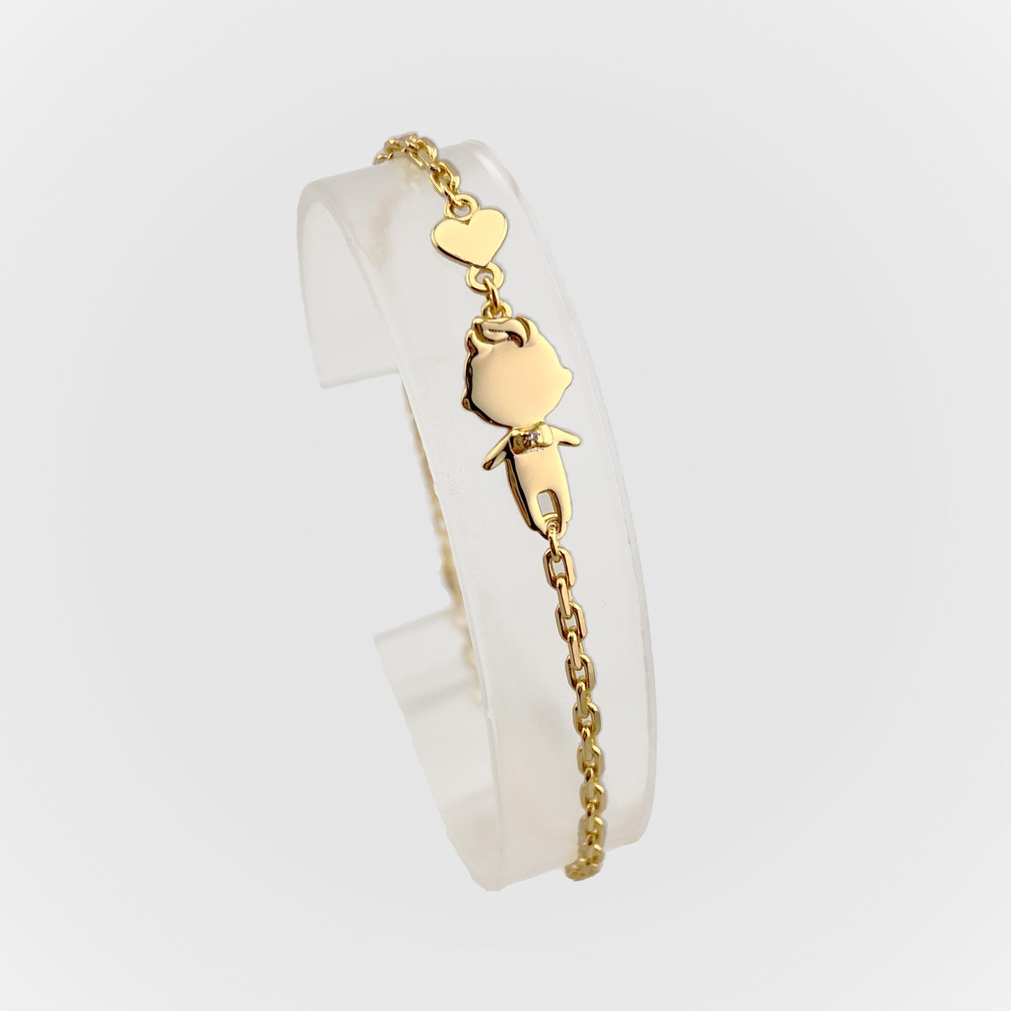 Personalized Mom bracelet with 1 boy charm