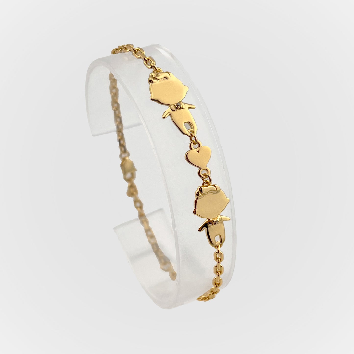 Personalized Mom bracelet with 2 boys charms