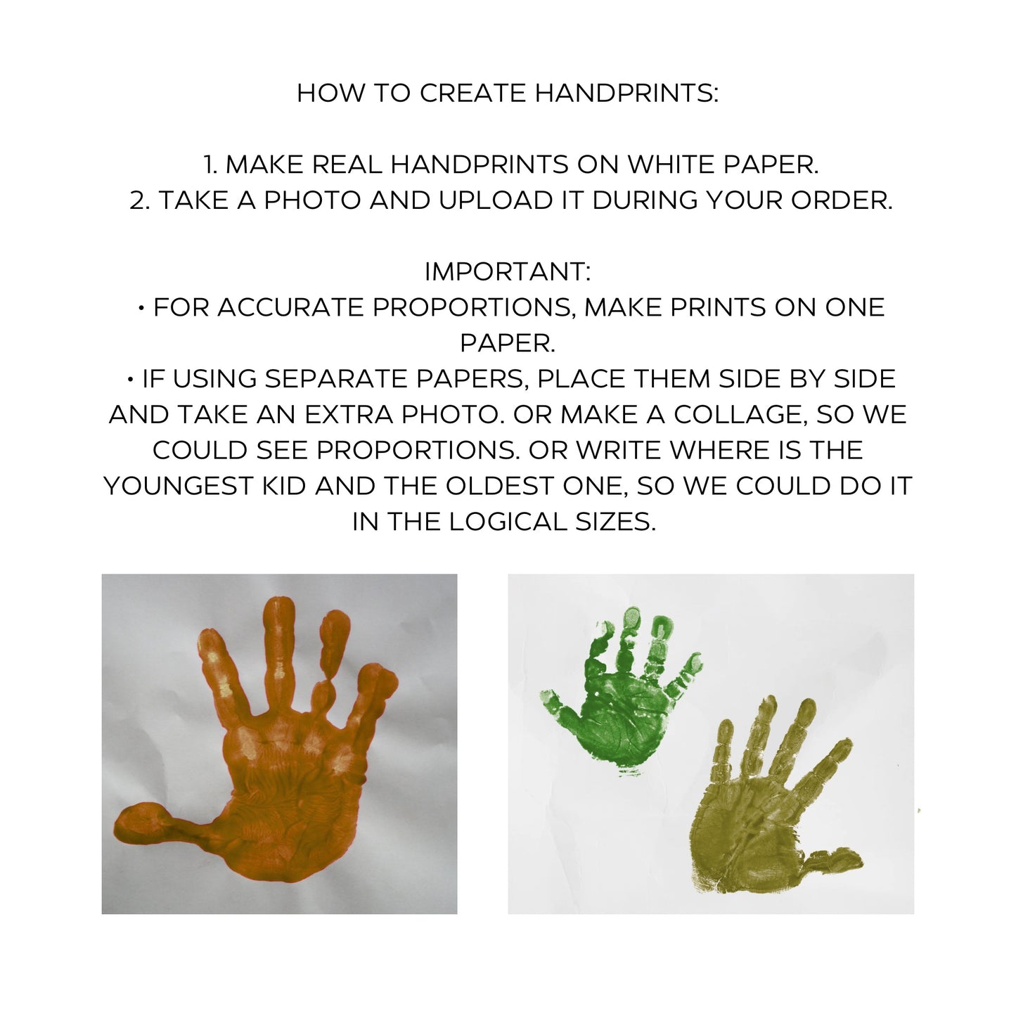 Handprint round disc necklace