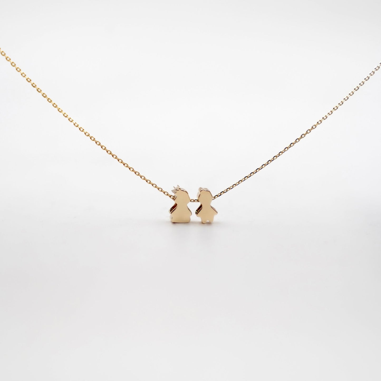 Kid charm mom necklace