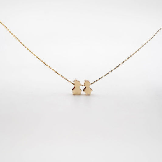 Kid charm mom necklace