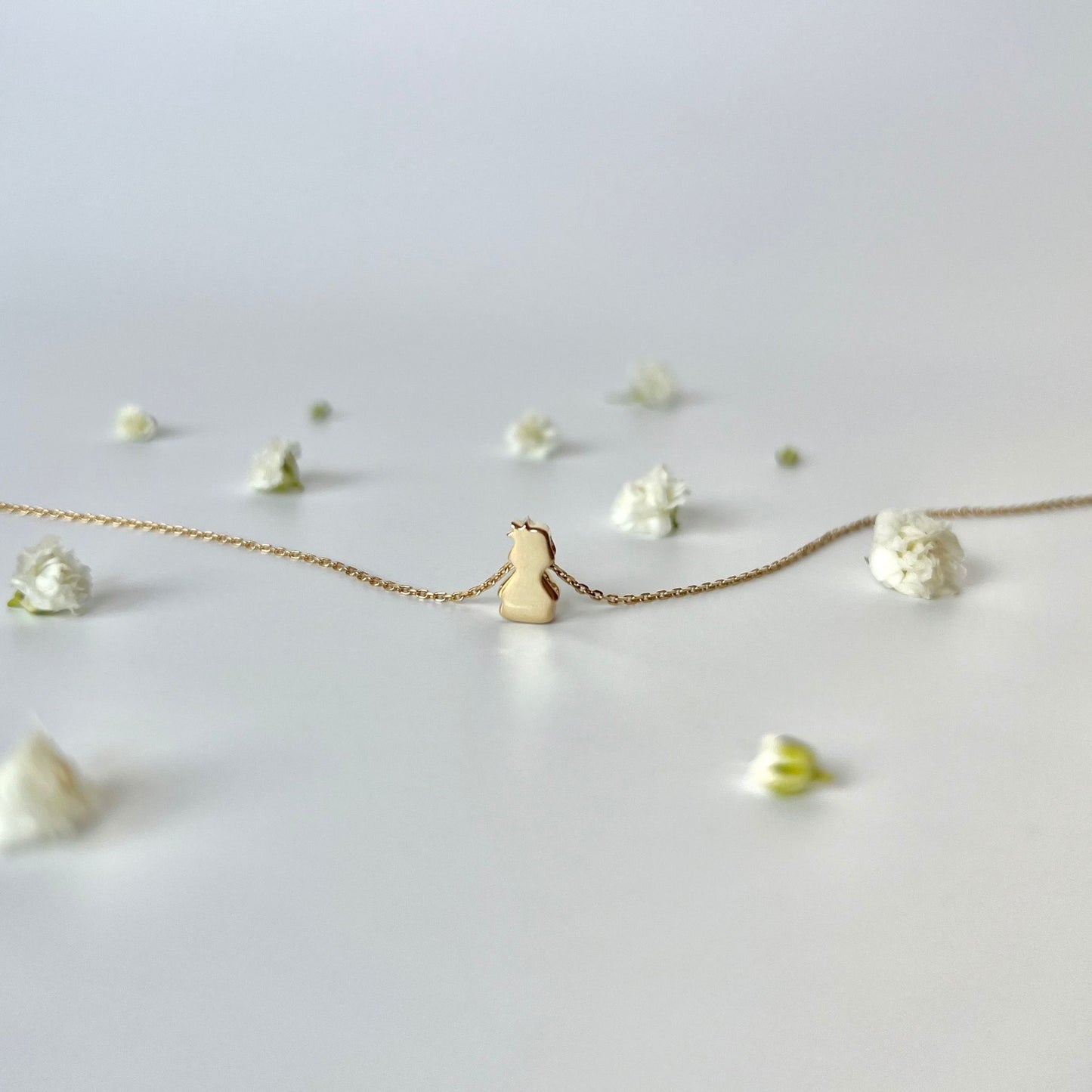 Kid charm mom necklace