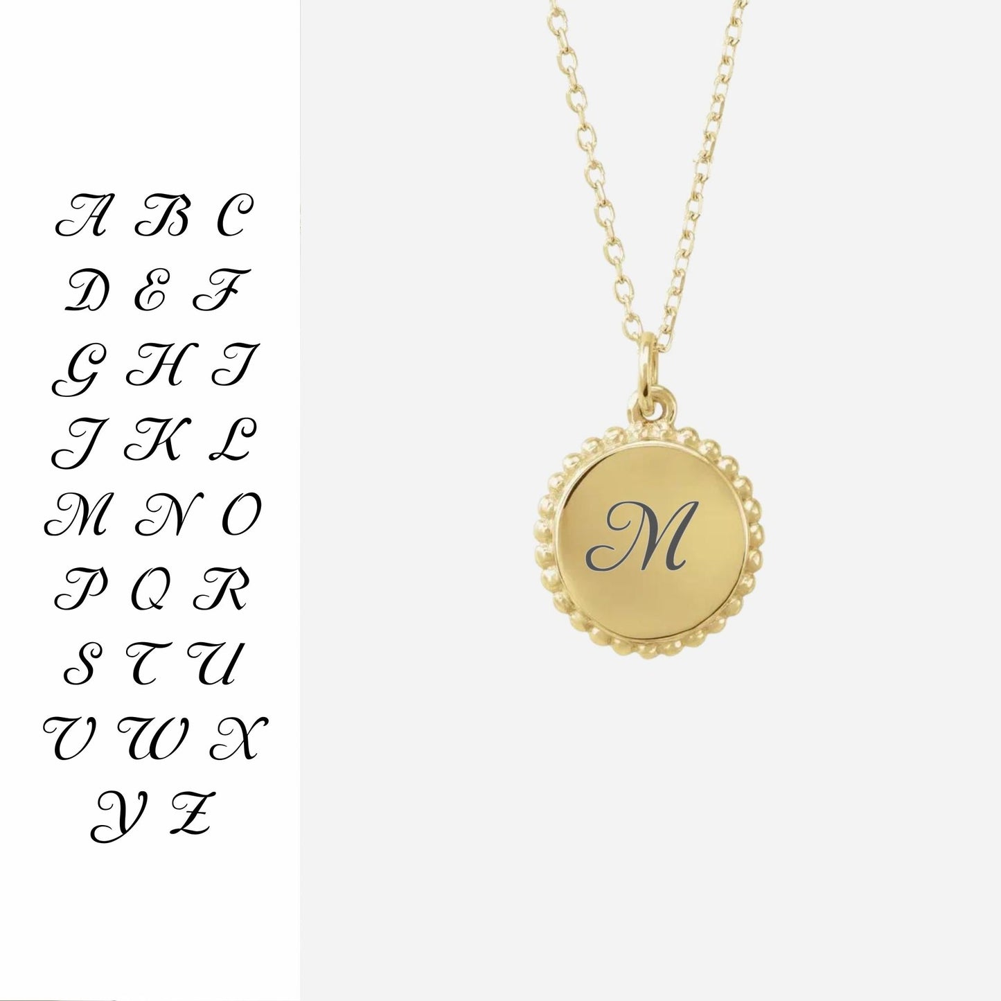 Beaded disc mom neckace