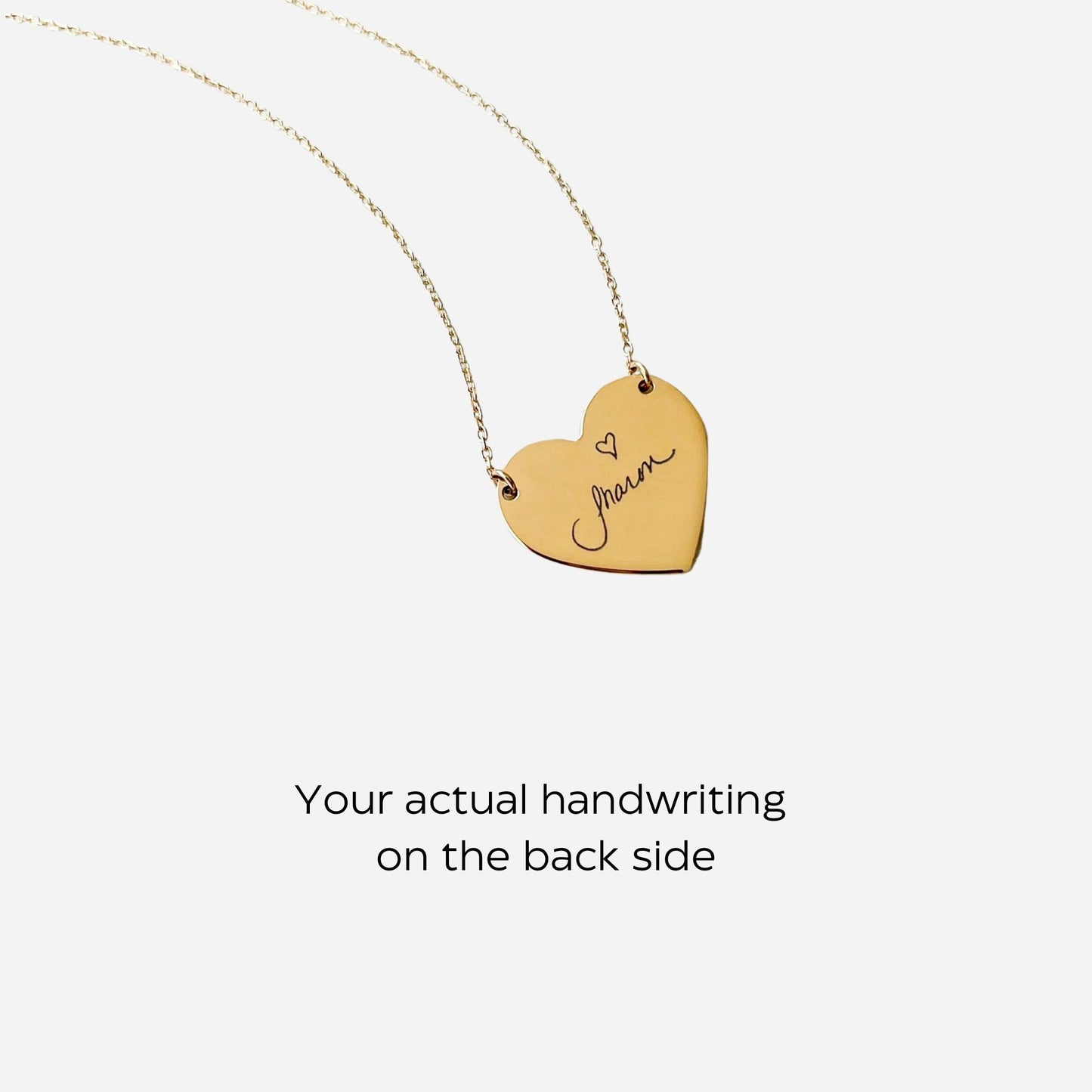 Fingerprint heart necklace