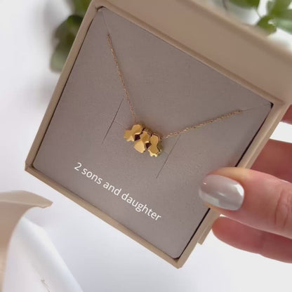 Kid charm mom necklace